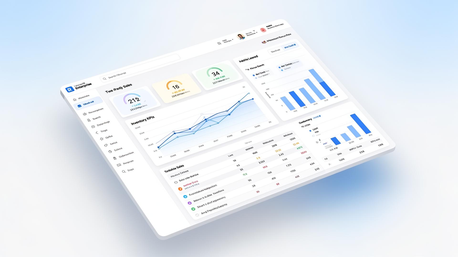 QuantumQuest Commerce LLC ERP dashboard